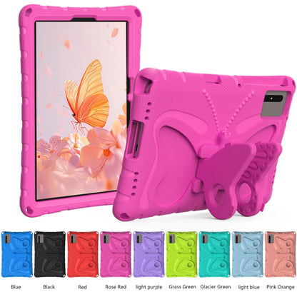 For Lenovo Tab M11 / Xiaoxin Pad 11 2024 Butterfly Bracket EVA Shockproof Tablet Case(RoseRed) - Lenovo by PMC Jewellery | Online Shopping South Africa | PMC Jewellery | Buy Now Pay Later Mobicred