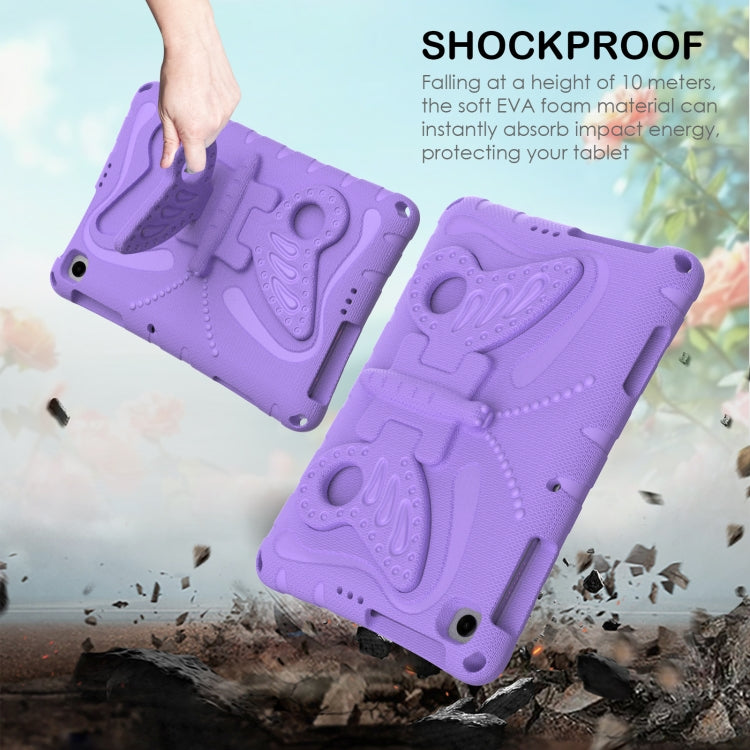 For Honor Pad X8 / X8 Lite 10.1 Butterfly Bracket EVA Shockproof Tablet Case(Light Purple) - Honor by PMC TechLife | Online Shopping South Africa | PMC TechLife | Buy Now Pay Later Mobicred