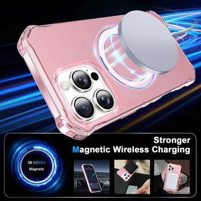 For iPhone 16 Pro Max Solid Color Wave MagSafe Holder Phone Case(Pink) - iPhone 16 Pro Max Cases by PMC Jewellery | Online Shopping South Africa | PMC Jewellery | Buy Now Pay Later Mobicred