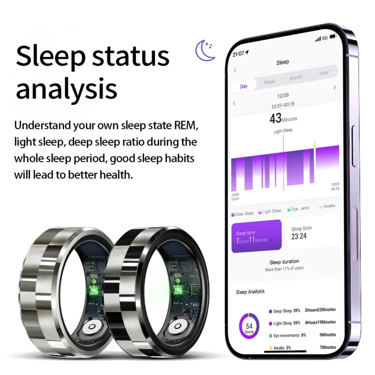 R9 SIZE 9 Smart Ring, Support Health Monitoring / Gesture Control / Somatosensory Games(Black) - Smart Rings / Smart Telephones by PMC TechLife | Online Shopping South Africa | PMC TechLife | Buy Now Pay Later Mobicred