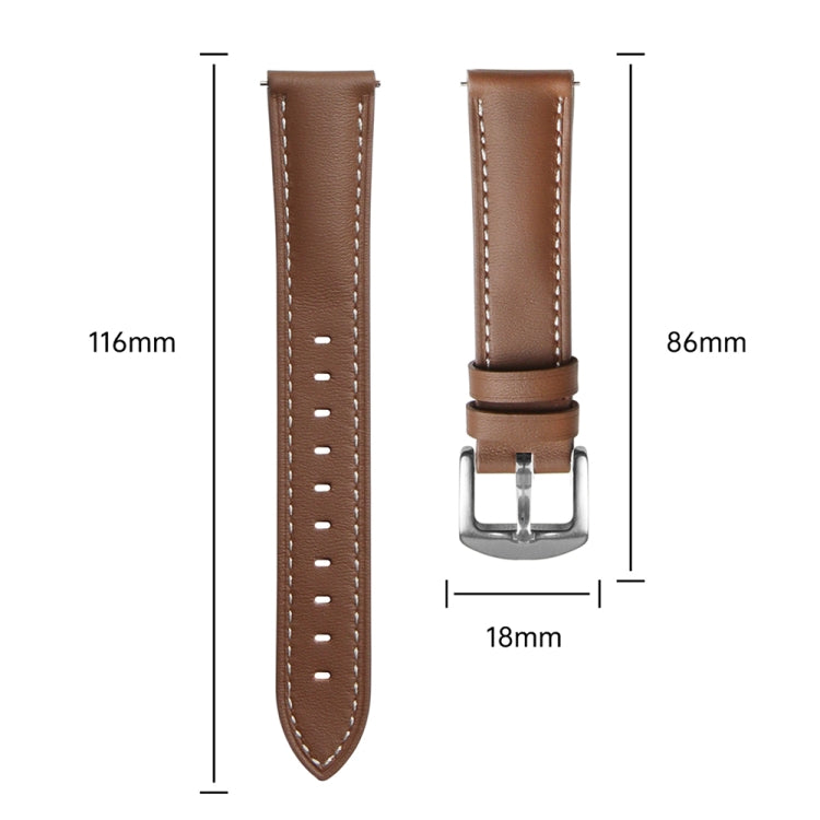 For Huawei Watch GT 5 41mm Women Silver Buckle Genuine Leather Watch Band(Red) - free shipping - PMC TechLife - Order now!