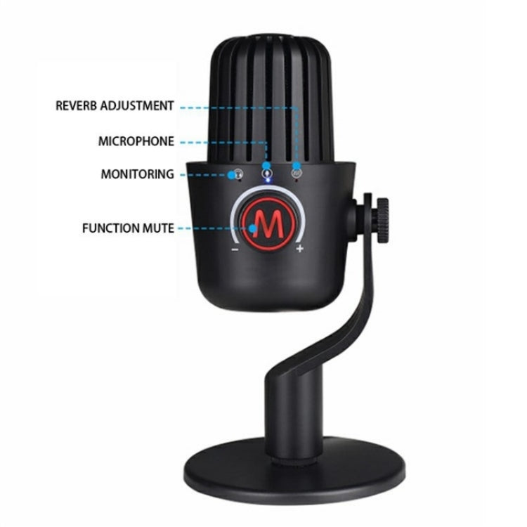 PDO-20 USB Gaming Desktop Microphone Noise Reduction Condenser Microphone(White) - Microphone by PMC Jewellery | Online Shopping South Africa | PMC Jewellery | Buy Now Pay Later Mobicred