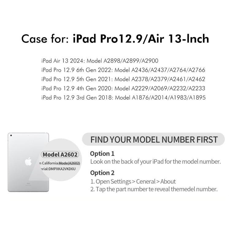 For iPad Pro 12.9 2022/ Air 13 2025 / 2024 ENKAY 360 Rotation TPU Leather Smart Tablet Case with Pen Slot(Beige) - free shipping - PMc TechLife - Order now!
