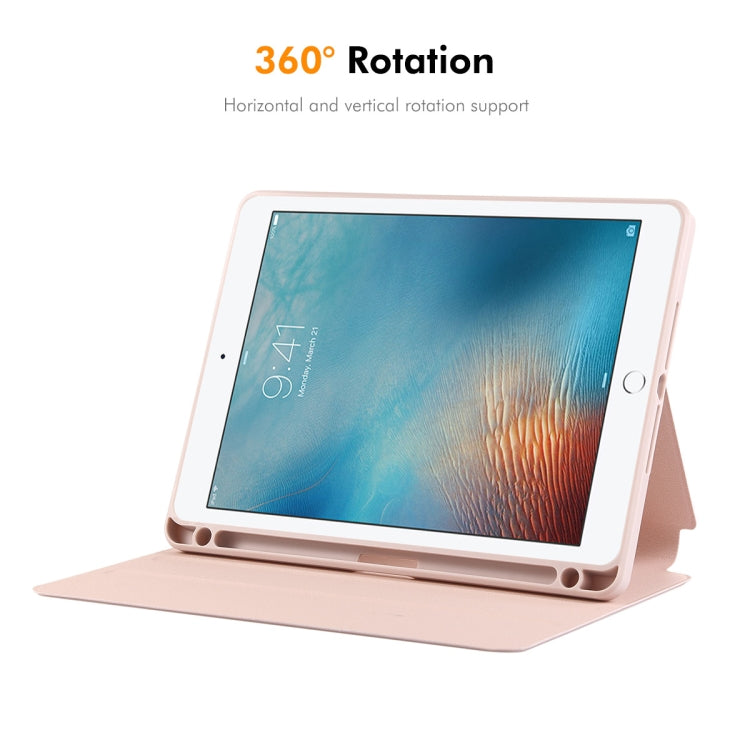 For iPad Air / Air 2 / 9.7 2017 / 2018 ENKAY 360 Rotation TPU Leather Smart Tablet Case with Pen Slot(Grey) - free shipping - PMc TechLife - Order now!
