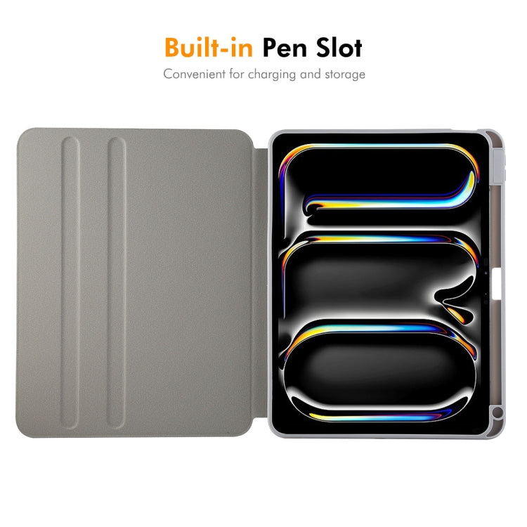 For iPad Air 11 2024 / 2025 / Air 10.9 2022 ENKAY 360 Rotation TPU Leather Smart Tablet Case with Pen Slot(Beige) - free shipping - PMc TechLife - Order now!