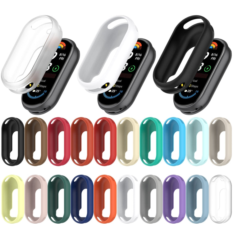 For Xiaomi Mi Band 8 NFC Glossy Surface Silicone Watch Protective Case(Original Red) - Watch Cases by PMC TechLife | Online Shopping South Africa | PMC TechLife | Buy Now Pay Later Mobicred