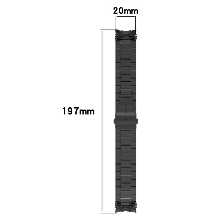For Samsung Galaxy Watch 6  40 / 44mm Three Beads Button Quick Release Metal Watch Band(Rose Gold) - free shipping - PMC TechLife - Order now!