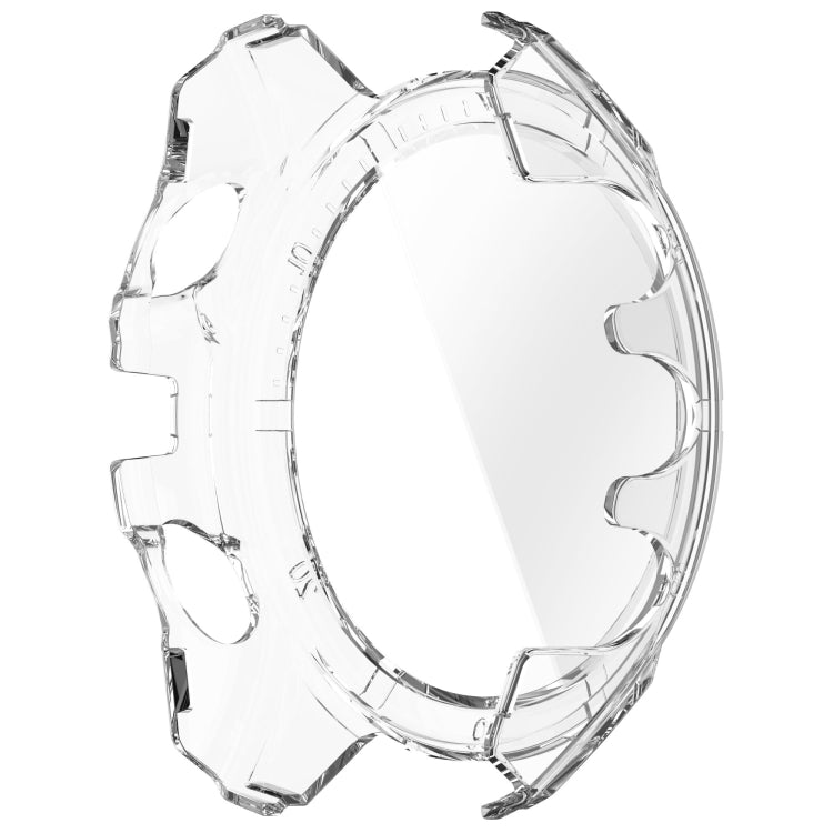For Garmin Fenix 8 AMOLED 51mm Tempered Glass Film Integrated PC Watch Case(Transparent) - free shipping - PMC TechLife - Order now!