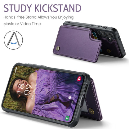 For Samsung Galaxy S24 FE 5G CaseMe C22 Card Slots Holder RFID Anti-theft Phone Case(Purple) - Galaxy S24 FE 5G Cases by CaseMe | Online Shopping South Africa | PMC Jewellery | Buy Now Pay Later Mobicred