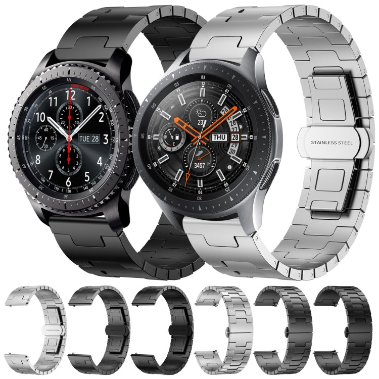 For Samsung Galaxy Gear S3 Frontier Titanium Alloy 22mm Metal Watch Band(Titanium Color) - free shipping - PMc TechLife - Order now!