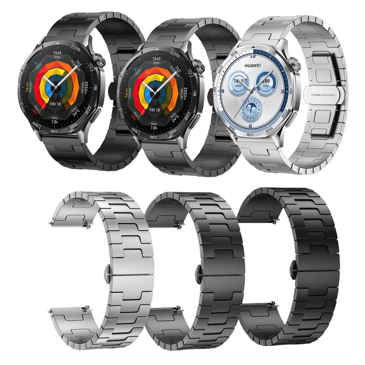 For Amazfit Bip 5 / GTR 4 / GTR 3 Titanium Alloy Metal 22mm Watch Band(Silver) - free shipping - PMc TechLife - Order now!