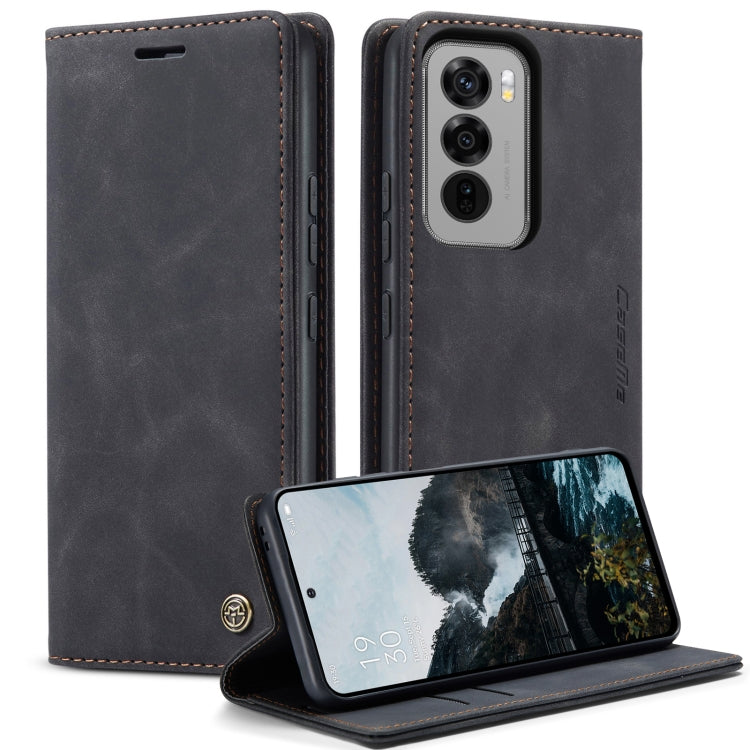 For OPPO Reno12 5G Global CaseMe 013 Multifunctional Horizontal Flip Leather Phone Case(Black) - Reno12 Cases by CaseMe | Online Shopping South Africa | PMC Jewellery | Buy Now Pay Later Mobicred