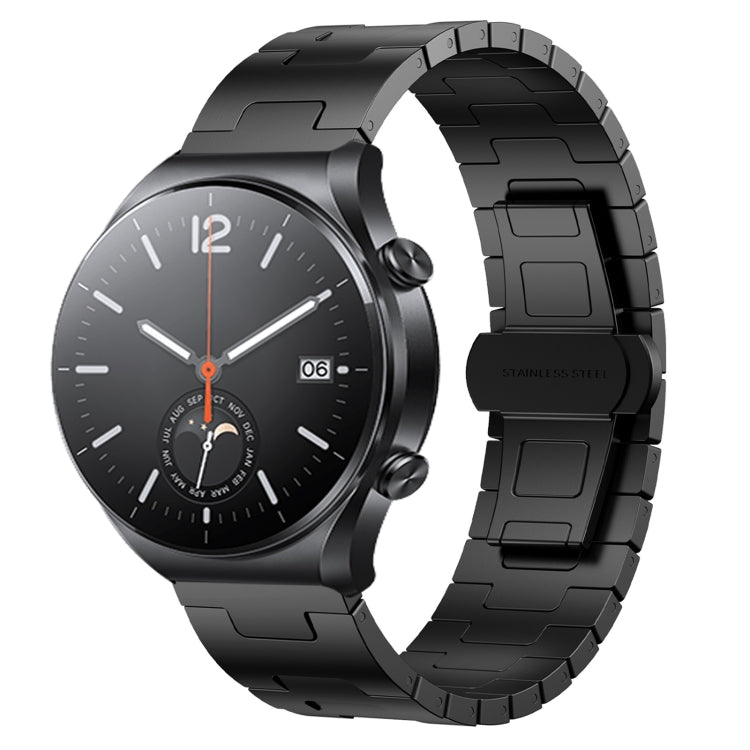 For Xiaomi Watch S1 Titanium Alloy 22mm Metal Watch Band(Black) - Watch Bands by PMc TechLife | Online Shopping South Africa | PMc TechLife | Buy Now Pay Later Mobicred