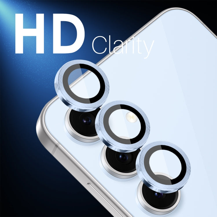 For Samsung Galaxy S24 FE 5G NORTHJO Camera Lens Protector CD Metal Ring Tempered Glass Film(Blue) - free shipping - PMC Jewellery - Order now!