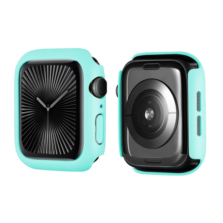 For Apple Watch Series 10 46mm ENKAY Hat-Prince 2 in 1 Solid Color PC Watch Case with Full Coverage PMMA Soft Film(Light Blue) - free shipping - PMc TechLife - Order now!