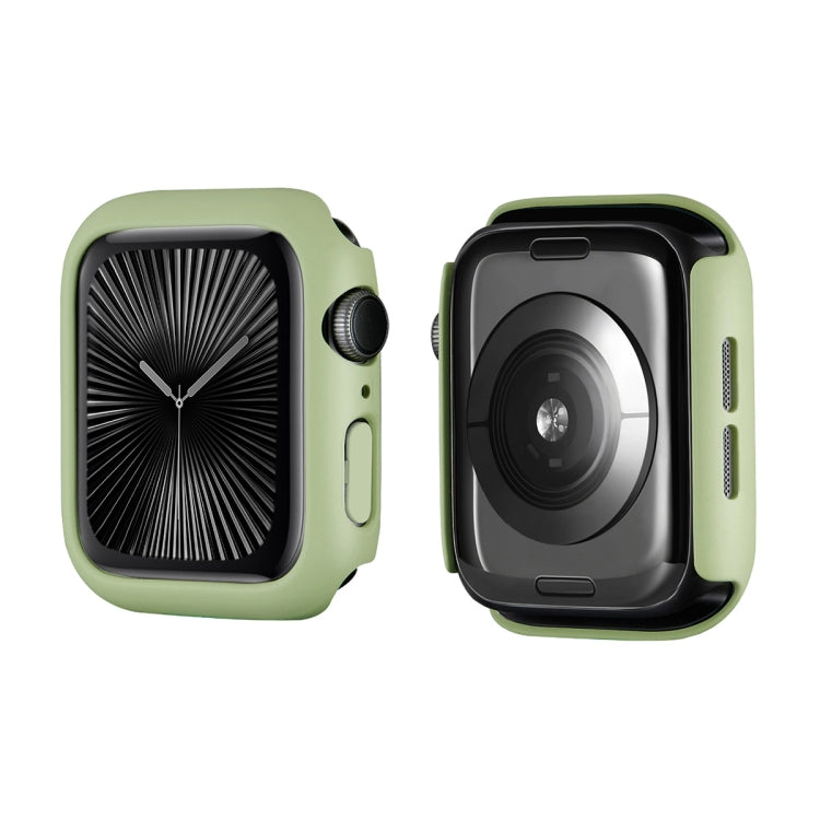 For Apple Watch Series 10 42mm ENKAY Hat-Prince 2 in 1 Solid Color PC Watch Case with Full Coverage PMMA Soft Film(Light Green) - free shipping - PMc TechLife - Order now!