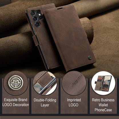 For Samsung Galaxy S25 Ultra 5G CaseMe 013 Multifunctional Horizontal Flip Leather Phone Case(Coffee) - Galaxy S25 Ultra 5G Cases by CaseMe | Online Shopping South Africa | PMC Jewellery | Buy Now Pay Later Mobicred