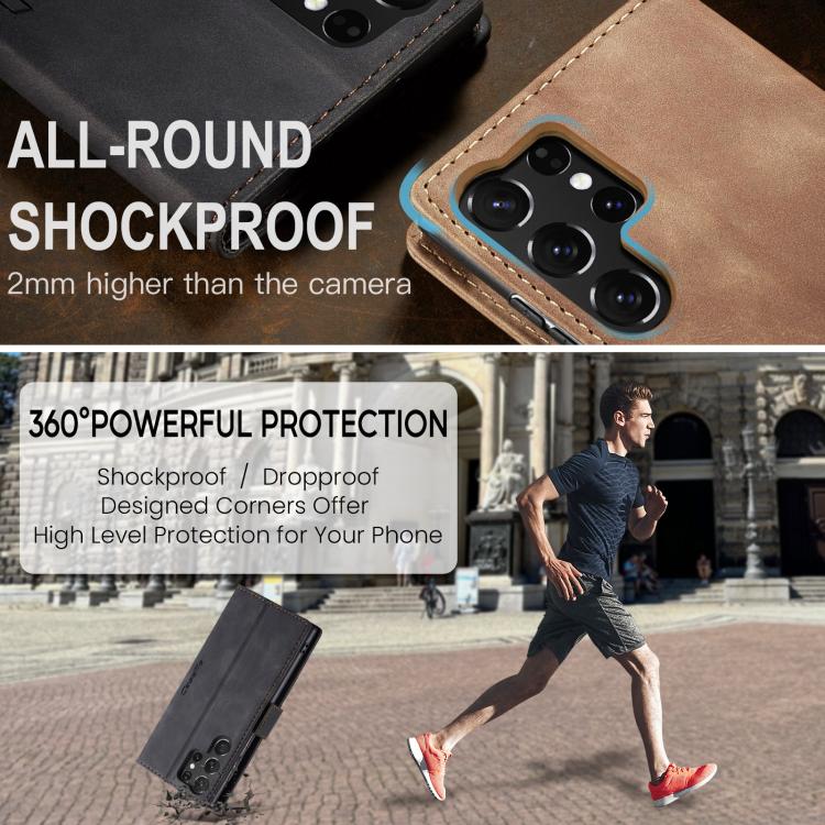 For Samsung Galaxy S25 Ultra 5G CaseMe 013 Multifunctional Horizontal Flip Leather Phone Case(Black) - free shipping - PMC Jewellery - Order now!