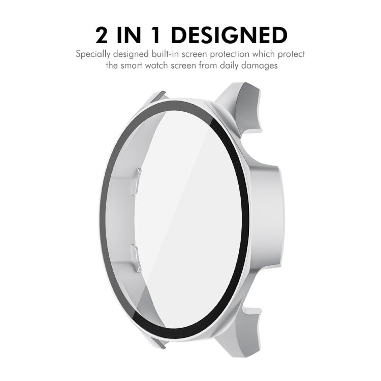 For Huawei Watch GT 5 46mm ENKAY Hat-Prince Tempered Glass Film Integrated PC Watch Case(Silver) - free shipping - PMc TechLife - Order now!