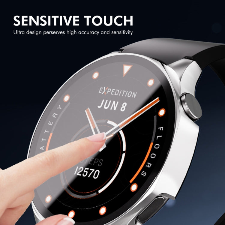 For Huawei Watch GT 5 46mm ENKAY Hat-Prince Tempered Glass Film Integrated PC Watch Case(Silver) - free shipping - PMc TechLife - Order now!