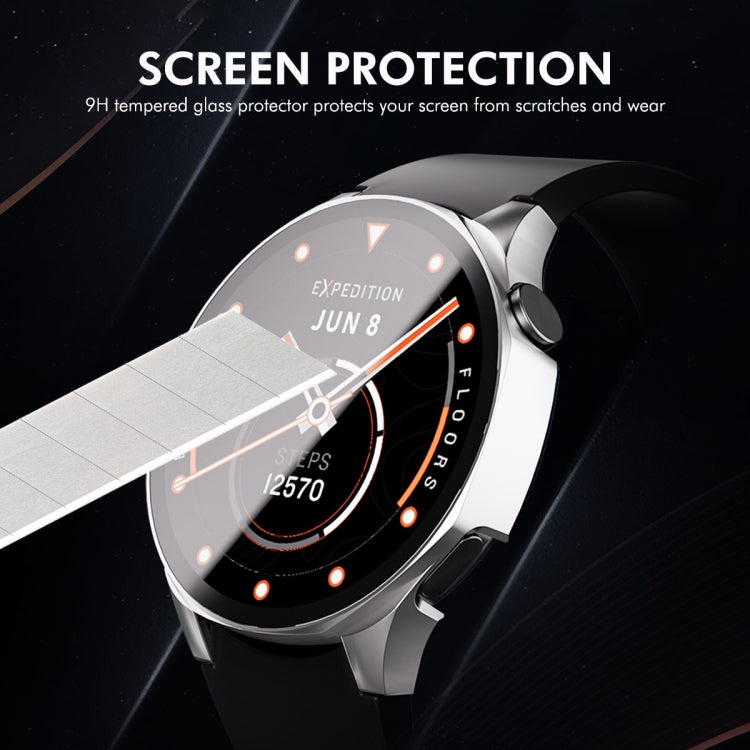 For Huawei Watch GT 5 46mm ENKAY Hat-Prince Tempered Glass Film Integrated PC Watch Case(Silver) - free shipping - PMc TechLife - Order now!