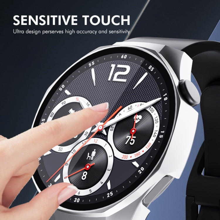 For Huawei Watch GT 5 Pro 42mm ENKAY Hat-Prince Tempered Glass Film Integrated PC Watch Case(White) - free shipping - PMc TechLife - Order now!