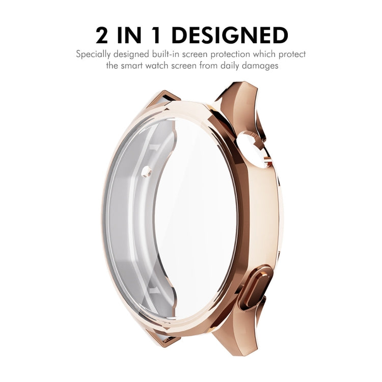 For Huawei Watch GT 5 46mm ENKAY Hat-Prince Electroplated Soft TPU Watch Case with Screen Film(Pink) - free shipping - PMc TechLife - Order now!
