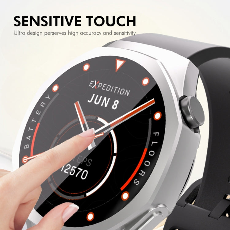 For Huawei Watch GT 5 Pro 46mm ENKAY Hat-Prince Electroplated Soft TPU Watch Case with Screen Film(Silver) - free shipping - PMc TechLife - Order now!