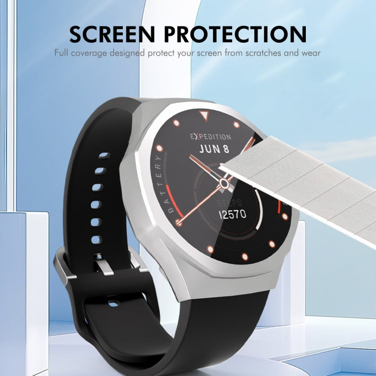 For Huawei Watch GT 5 Pro 46mm ENKAY Hat-Prince Electroplated Soft TPU Watch Case with Screen Film(Silver) - free shipping - PMc TechLife - Order now!