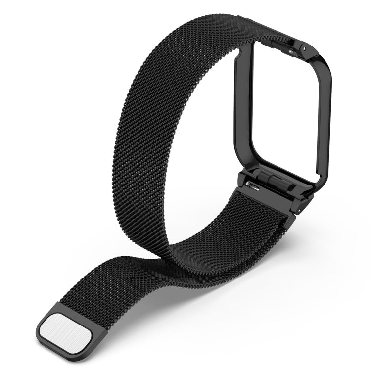For Xiaomi Smart Band 9 Pro Metal Frame Integrated Milan Magnetic Stainless Steel Watch Band(Gold) - free shipping - PMC TechLife - Order now!