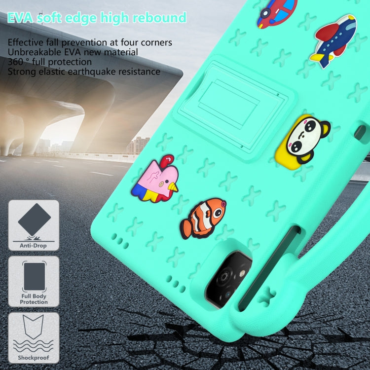 For Infinix Xpad 11 X1101 2024 Handle Kickstand Children EVA Shockproof Tablet Case(Mint Green) - Others by PMC Jewellery | Online Shopping South Africa | PMC Jewellery | Buy Now Pay Later Mobicred