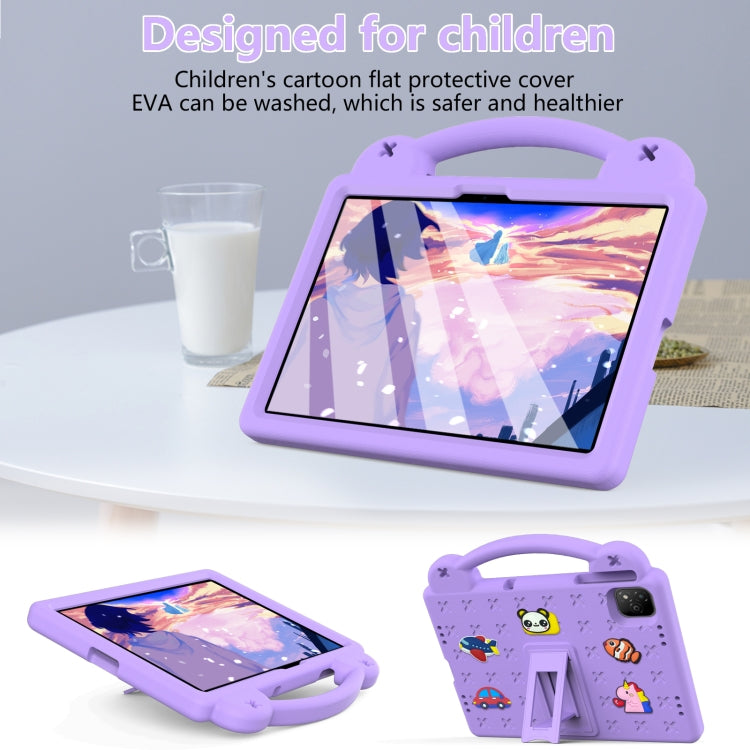 For Infinix Xpad 11 X1101 2024 Handle Kickstand Children EVA Shockproof Tablet Case(Light Purple) - free shipping - PMC Jewellery - Order now!