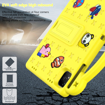 For Infinix Xpad 11 X1101 2024 Handle Kickstand Children EVA Shockproof Tablet Case(Yellow) - Others by PMC Jewellery | Online Shopping South Africa | PMC Jewellery | Buy Now Pay Later Mobicred