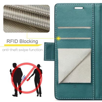 For Xiaomi 14T CaseMe 023 Butterfly Buckle Litchi Texture RFID Anti-theft Leather Phone Case(Green) - 14T Cases by CaseMe | Online Shopping South Africa | PMC Jewellery | Buy Now Pay Later Mobicred