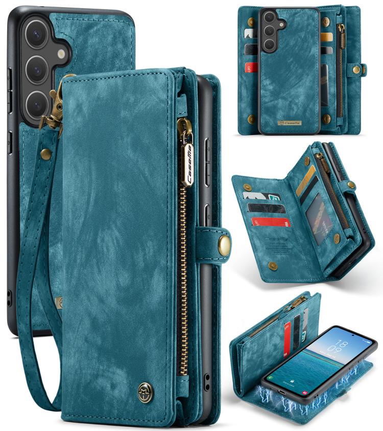 For Samsung Galaxy S25+ 5G CaseMe 008 Detachable Multifunctional Leather Phone Case(Blue) - free shipping - PMC TechLife - Order now!