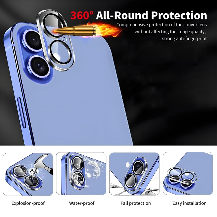 For iPhone 16 ENKAY Hat-Prince Card Slot Wallet TPU Back Leather Phone Case with Lens Film(Dark Blue) - free shipping - PMC Jewellery - Order now!