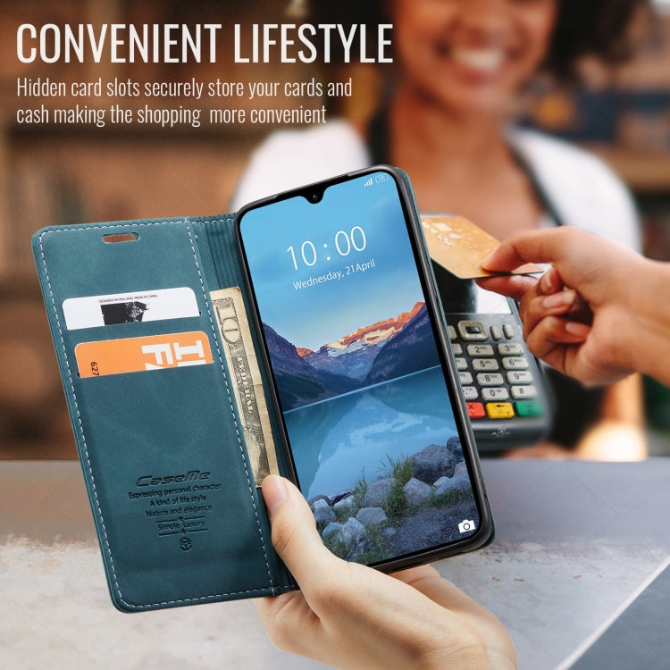 For Redmi 14C CaseMe 013 Multifunctional Horizontal Flip Leather Phone Case(Blue) - free shipping - PMC Jewellery - Order now!