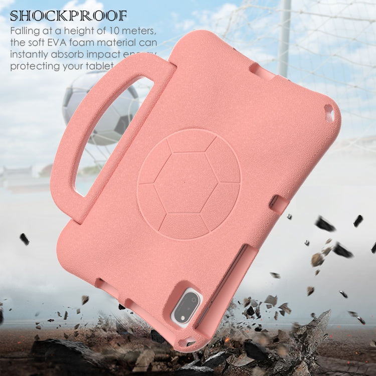 For Honor Pad V7 10.4 2024 Handle Football Shaped EVA Shockproof Tablet Case(Light Pink) - Honor by PMC TechLife | Online Shopping South Africa | PMC TechLife | Buy Now Pay Later Mobicred