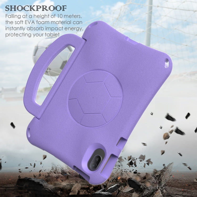 For Honor Pad V7 11 2021 Handle Football Shaped EVA Shockproof Tablet Case(Light Purple) - Honor by PMC TechLife | Online Shopping South Africa | PMC TechLife | Buy Now Pay Later Mobicred