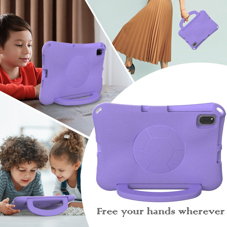 For Honor Pad V6 10.4 2024 Handle Football Shaped EVA Shockproof Tablet Case(Light Purple) - Honor by PMC TechLife | Online Shopping South Africa | PMC TechLife | Buy Now Pay Later Mobicred
