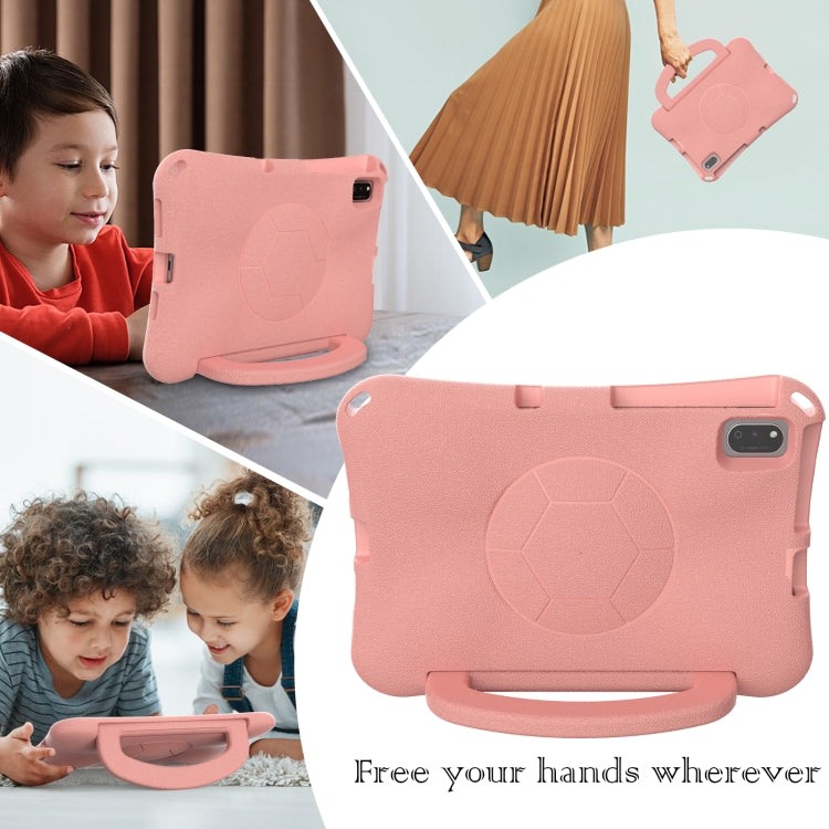 For Honor Pad V6 10.4 2024 Handle Football Shaped EVA Shockproof Tablet Case(Light Pink) - Honor by PMC TechLife | Online Shopping South Africa | PMC TechLife | Buy Now Pay Later Mobicred