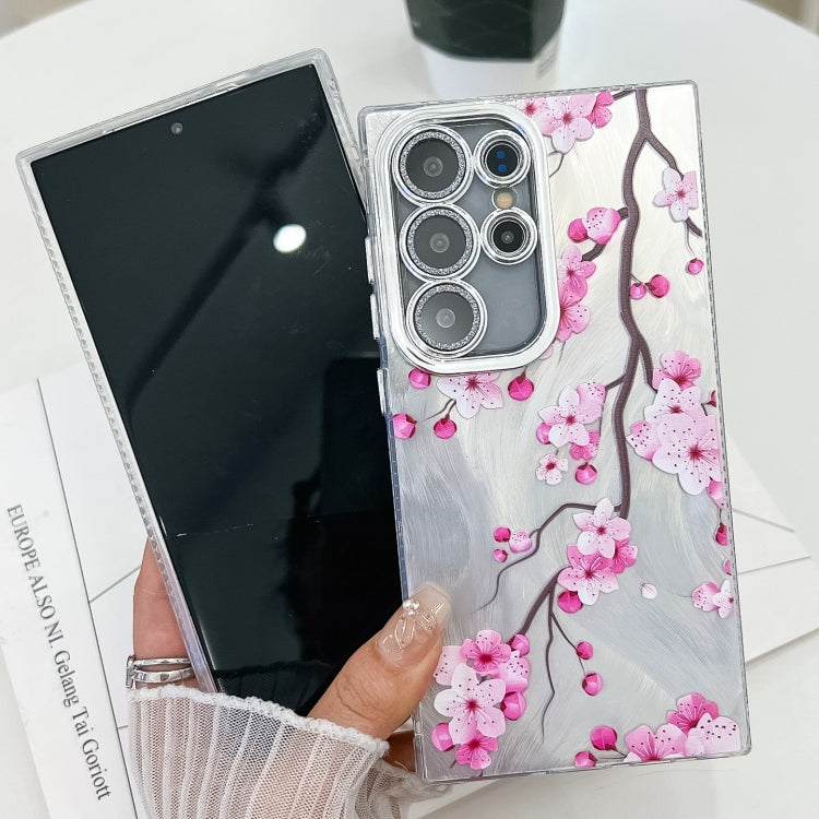 For Samsung Galaxy S25 Ultra 5G Electroplating Flowers Plants Texture TPU Phone Case(Colorful Peony FL10) - Galaxy S25 Ultra 5G Cases by PMC Jewellery | Online Shopping South Africa | PMC Jewellery | Buy Now Pay Later Mobicred