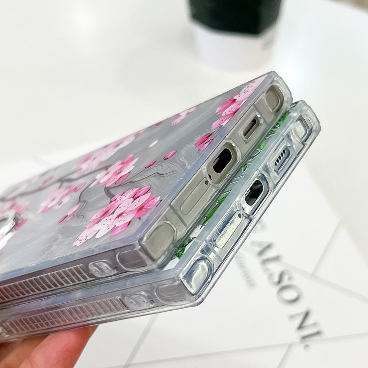For Samsung Galaxy S25 Ultra 5G Electroplating Flowers Plants Texture TPU Phone Case(Green Plants FL5) - Galaxy S25 Ultra 5G Cases by PMC Jewellery | Online Shopping South Africa | PMC Jewellery | Buy Now Pay Later Mobicred
