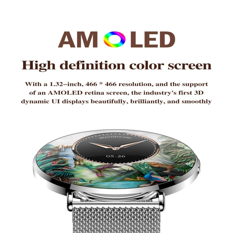 KM88 1.32 inch Color Screen Smart Watch, Support Bluetooth Call / Health Monitoring(Gold) - Smart Watches by PMC TechLife | Online Shopping South Africa | PMC TechLife | Buy Now Pay Later Mobicred