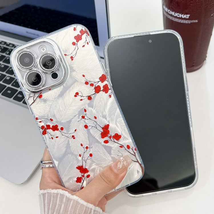 For iPhone 16e Electroplating Flower Texture TPU Phone Case(Little Wildflower SH3) - iPhone 16e Cases by PMC TechLife | Online Shopping South Africa | PMC TechLife | Buy Now Pay Later Mobicred