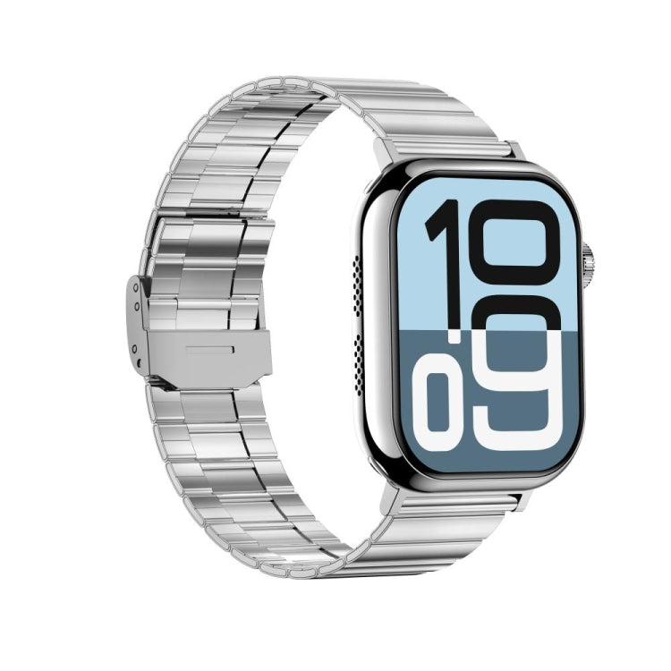 KL08 2.04 inch Color Screen Smart Watch Steel Strap, Support Bluetooth Call(Silver) - Smart Watches by PMC TechLife | Online Shopping South Africa | PMC TechLife | Buy Now Pay Later Mobicred