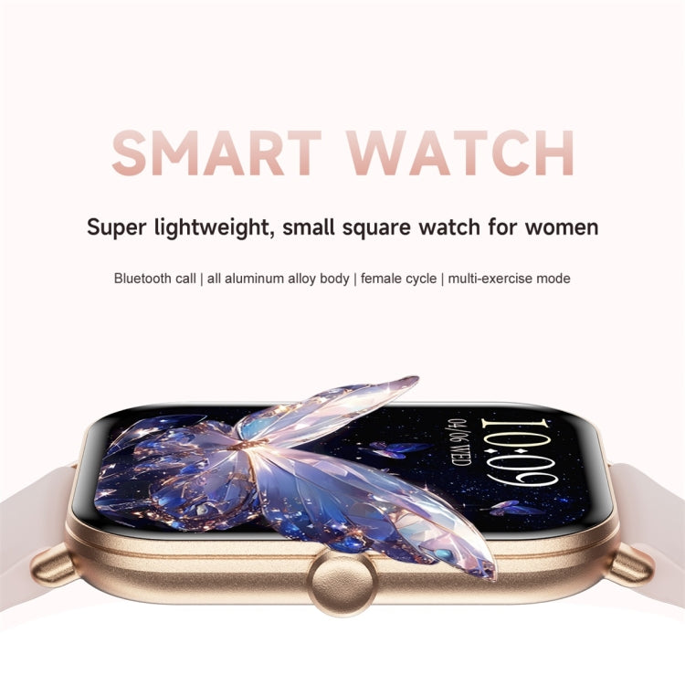 KM66 1.75 inch Color Screen Smart Watch Silicone Strap, Support Bluetooth Call(Pink) - Smart Watches by PMC TechLife | Online Shopping South Africa | PMC TechLife | Buy Now Pay Later Mobicred