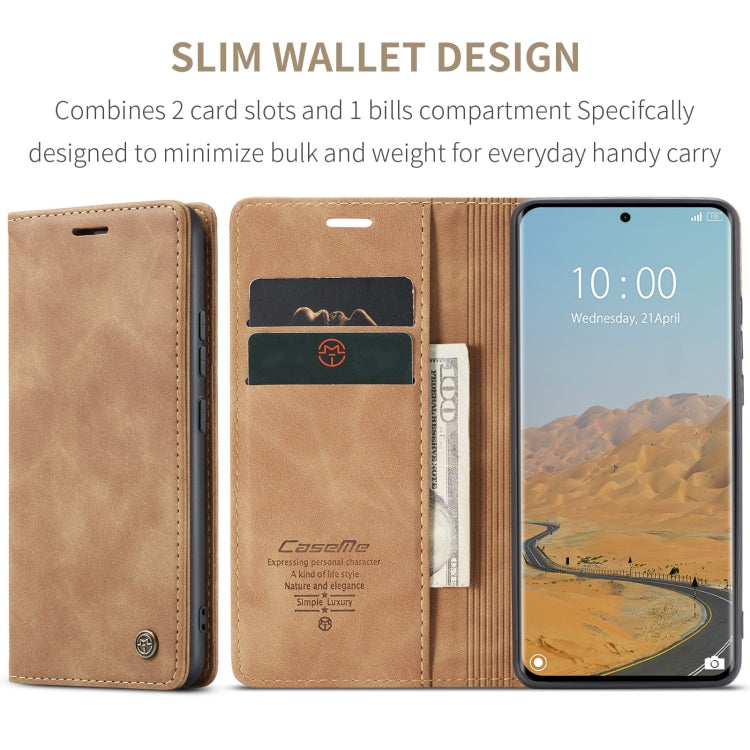 For Redmi Note 14 Pro 5G CaseMe 013 Multifunctional Horizontal Flip Leather Phone Case(Brown) - Note 14 Pro Cases by CaseMe | Online Shopping South Africa | PMC Jewellery | Buy Now Pay Later Mobicred