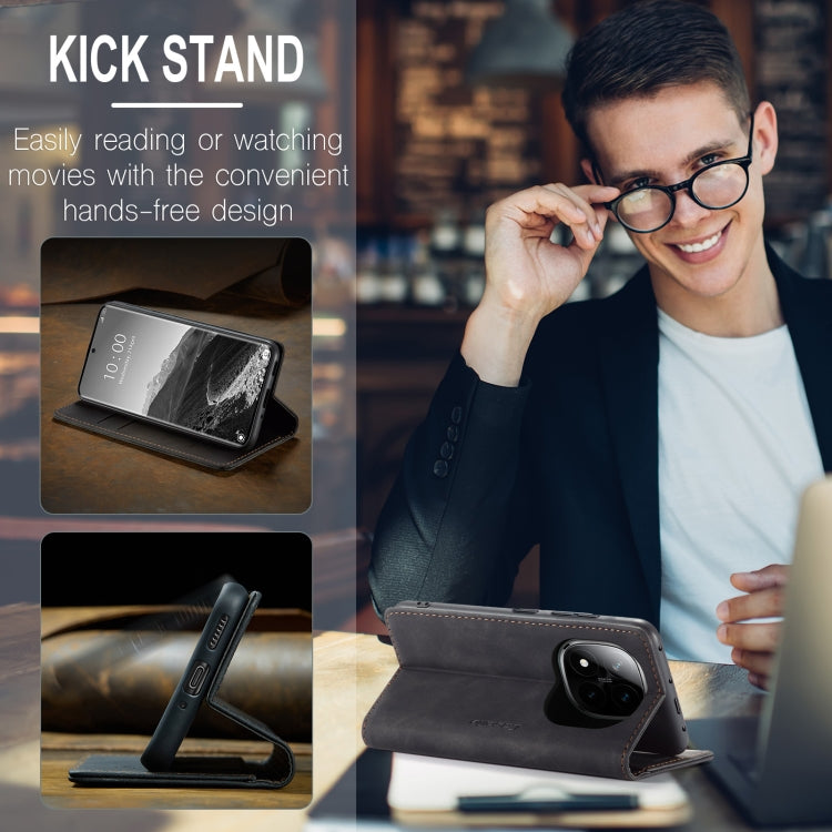 For Redmi Note 14 Pro 5G CaseMe 013 Multifunctional Horizontal Flip Leather Phone Case(Black) - free shipping - PMC Jewellery - Order now!