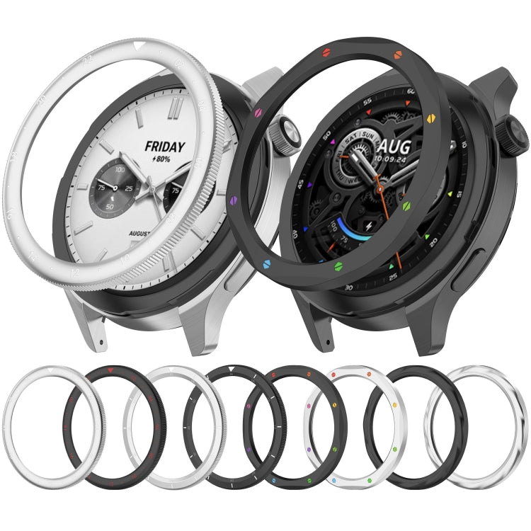 For Xiaomi Watch S4 Tempered Glass Film Hybrid Stainless Steel Watch Protective Ring(Silver Rainbow) - free shipping - PMC TechLife - Order now!